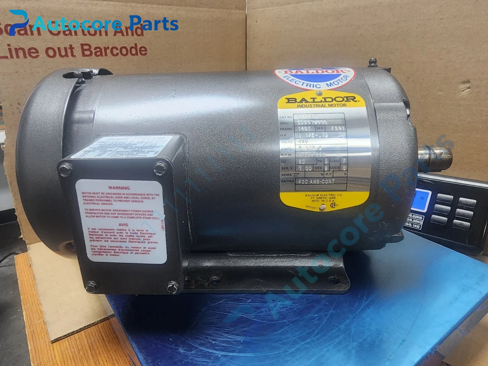 Baldor M1705T Two-Speed Induction Motor 